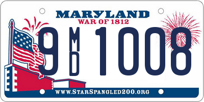 MD license plate 9MD1008