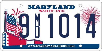 MD license plate 9MD1014