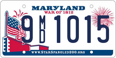 MD license plate 9MD1015