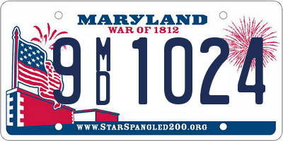 MD license plate 9MD1024