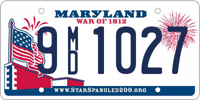 MD license plate 9MD1027