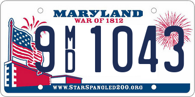 MD license plate 9MD1043