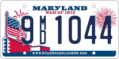 MD license plate 9MD1044