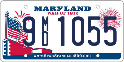 MD license plate 9MD1055