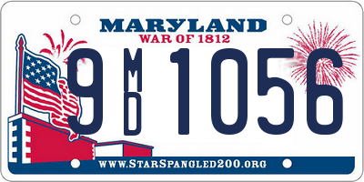 MD license plate 9MD1056