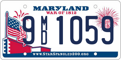 MD license plate 9MD1059