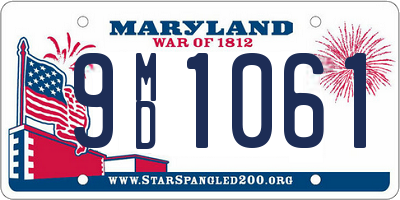 MD license plate 9MD1061