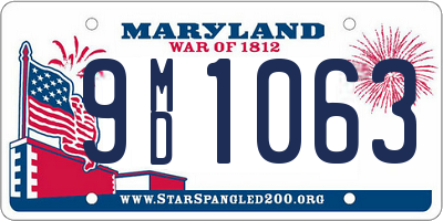 MD license plate 9MD1063