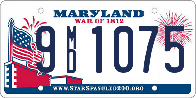 MD license plate 9MD1075