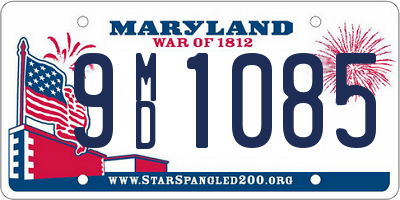 MD license plate 9MD1085