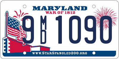 MD license plate 9MD1090