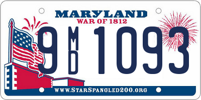 MD license plate 9MD1093