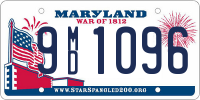 MD license plate 9MD1096