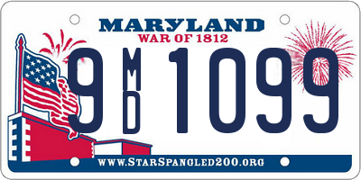 MD license plate 9MD1099