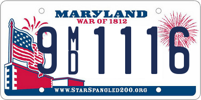 MD license plate 9MD1116