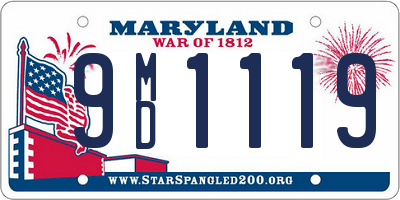 MD license plate 9MD1119