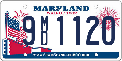 MD license plate 9MD1120