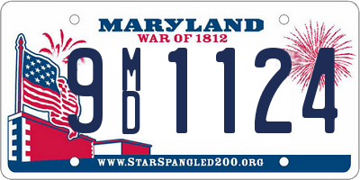 MD license plate 9MD1124