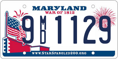 MD license plate 9MD1129