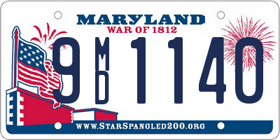 MD license plate 9MD1140