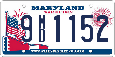 MD license plate 9MD1152