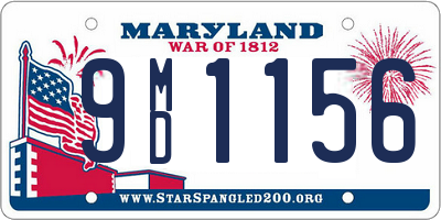 MD license plate 9MD1156