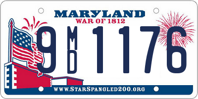 MD license plate 9MD1176