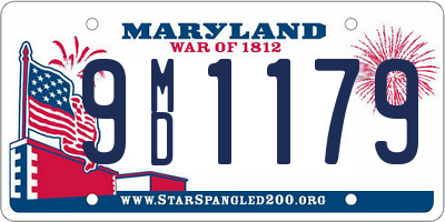 MD license plate 9MD1179