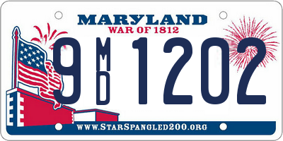 MD license plate 9MD1202