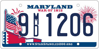 MD license plate 9MD1206