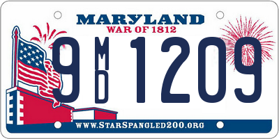 MD license plate 9MD1209