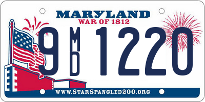 MD license plate 9MD1220