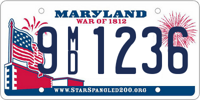 MD license plate 9MD1236