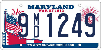 MD license plate 9MD1249