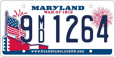 MD license plate 9MD1264