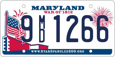 MD license plate 9MD1266