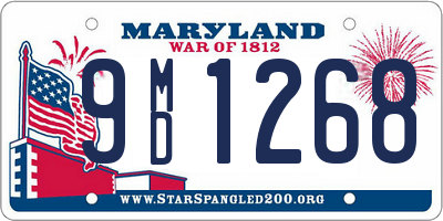 MD license plate 9MD1268