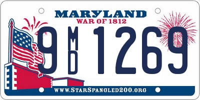 MD license plate 9MD1269