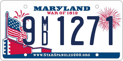 MD license plate 9MD1271