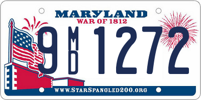 MD license plate 9MD1272