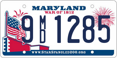 MD license plate 9MD1285