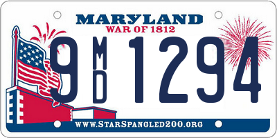 MD license plate 9MD1294