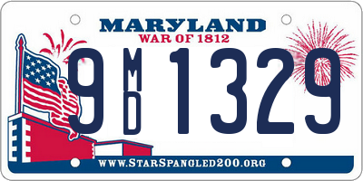 MD license plate 9MD1329