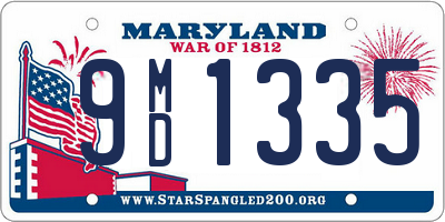 MD license plate 9MD1335