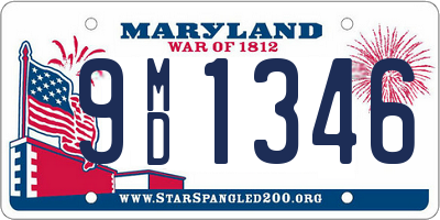 MD license plate 9MD1346