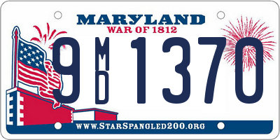 MD license plate 9MD1370