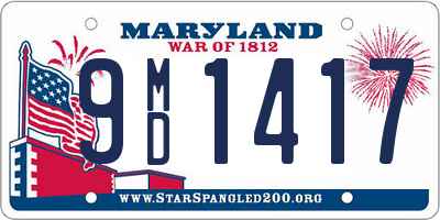 MD license plate 9MD1417