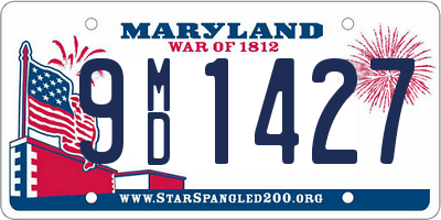 MD license plate 9MD1427