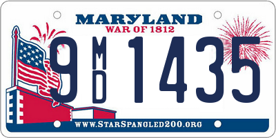 MD license plate 9MD1435