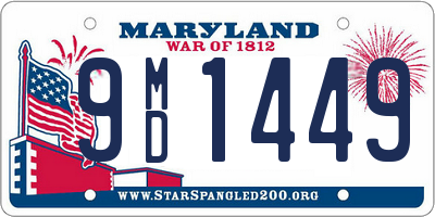 MD license plate 9MD1449